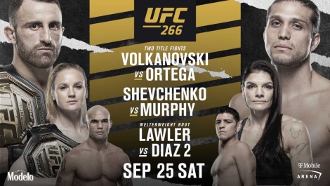UFC 266: Волкановски vs. Ортега: даты, кард, анонс, прогнозы